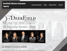 Tablet Screenshot of deerfieldadvisors.com